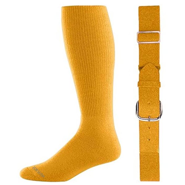 Joe's USA Baseball Socks & Belt, Intermediate- Gold