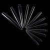120 PCS Extra Long Nail Tips - Artificial Nails Tips Press On Nails Clear Natural False Nail Art Long Tips - Long Fake Nail Kit for Halloween,Nail Salons and Home (Transparent)
