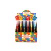 TINYMILLS 24 Pcs Color Blocks Brick 2 in 1 Stackable Stacking Crayon with Extra Stamper Topper, Kids Party Favors, Goodie Bag Stuffers, Classroom Rewards, Prizes