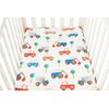 Tontukatu Pack n Play Sheet Stretchy Fitted Portable Mini Crib Sheets Set 3 Pack,Playard Sheets Convertible Playard Mattress Cover,Ultra Soft Jersey Material,Rocket Satellite,Car & Bus
