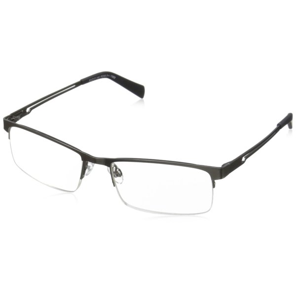 Foster Grant mens Latte Sunreaders® Segment Style Reading Glasses, Gunmetal/Transparent, 59 mm US
