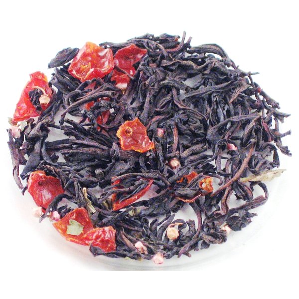Pomegranate Rosehip Loose Leaf Natural Flavored Black Tea (4oz)