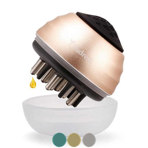 Oradrem Scalp Applicator Comb for Hair Scalp Treatment, Scalp Treatment Applicator Brush Thinning Hair and Hair loss Apply to Various Brands Hair Groth Serum Oil (Gold)