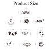 Bowitzki 5pcs Reusable Face Paint Stencils for Body Art Painting Halloween Party Makeup Temporary Tattoos Stencils (Halloween2)