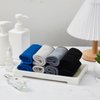 8 Pcs Exfoliating Washcloths Man Wash Face Cloths Rustic Dual Sided Bath Washcloth 9.8 x 9.8 Inch Facial Cleansing Cloths Body Face Scrubber Men Exfoliating Shower Towel for Body and Face, 4 Colors
