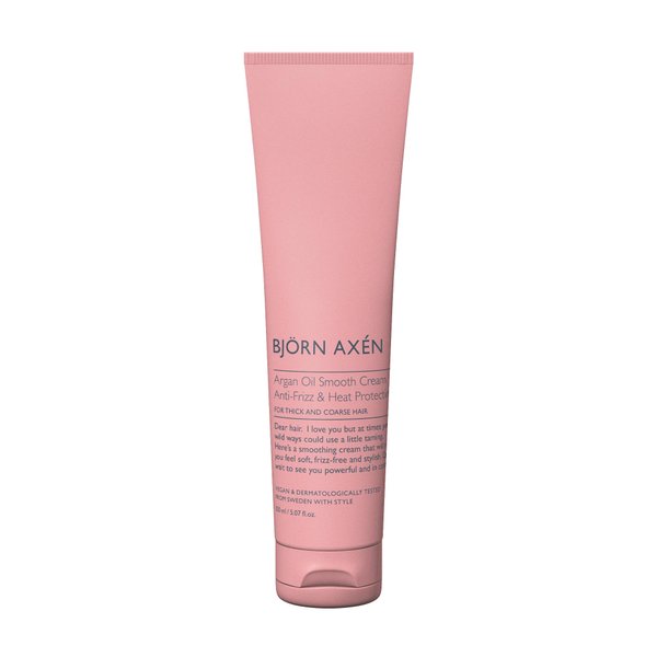 Björn Axén Argan Oil Smooth Cream - Enriched with Organic Argan Oil - Provides Heat Protection - Reduces Frizz - Suitable for Coarse, Thick, and Dry Hair - Vegan - Dermatologically Tested - 5.07 oz