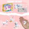 MJDDJA Unicorn Micro Mini Building Block Set, 3 in 1, Transforms from Unicorn to Dog to Rabbit, Unicorn Toys for Girls Age 8-12, Christmas Birthday Easter Day Gift for Kids