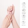 DANNI & TONI Semi Cured Gel Nail Strips Transparent Crystal Clear Gel Nail Stickers Sheer Gel Polish Strips 28 Stickers Ultra-glossy, Long-lasting, Waterproof