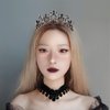 Kamirola Crystal Princess Crown Tiaras for Women and Girls,Crystal Headbands for Bridal Halloween Costume and Birthday Party (KC Gold+Black)…