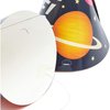 BLUE PANDA Blast Off Outer Space Birthday Party Hats (24 Pack) Black