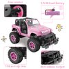 NQD Remote Control Car, Rechargeable RC Racing Cars with Stickers 1:16 Scale, 80 Min Play, 2.4Ghz Off Road Trucks All Terrain Toys Gifts for 3-Year-Old Girls