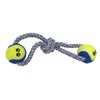 Boss Pet Figure 8 Dual Tennis Ball Tug Rope Dog Toy