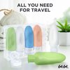 Dot&Dot Leak Proof Travel Bottles for Toiletries - TSA Approved Travel Shampoo Bottles - 3oz Travel Shampoo and Conditioner Bottles - Travel Size Toiletries - 3 oz Silicone Travel Bottles with Labels