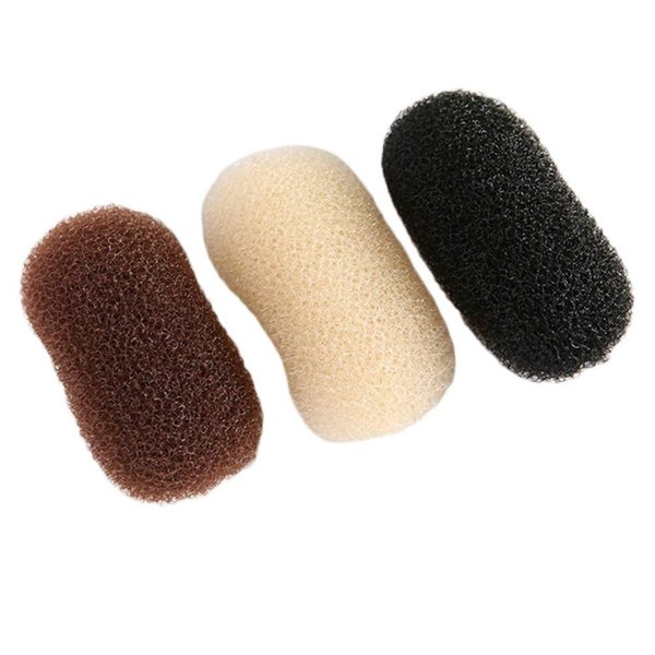FRCOLOR 3pcs Bump Up Hair Clip Padding Bun Updo Head Insert Hair Barrettes Clamp Hair Beauty Styling Tool Accessories for Women Ladies