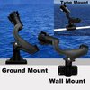 HiUmi Adjustable Rotatable Plastic Fishing Rod 3 Mount Rack Holder Bracket Boat Canoeing Rowing Mount Kit Kayak Side Rod Holder (RH50-2Pack)