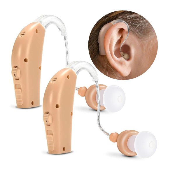MSA 30X Behind the Ear Sound Amplifier, Amplifies Sound by 30 Times, Lightweight, Virtually Unnoticeable, Comfortable, Adjustable Volume, Fast Charging, Customizable Fit, Unisex, Right or Left Ear