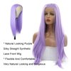 AFBeauty Purple Lace Front Wigs for Women Lavender Light Purple Wig Long Straight Lace Frontal Wig Real Hair Wig Pre Plucked Hairline Synthetic Heat Resistant Fiber Cosplay Party Daily 24Inch
