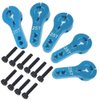 ShareGoo 5PCS 25T Aluminum Servo Horns M3 Threads Metal Steering Arm for RC Car Truck Buggy Airplane,Blue