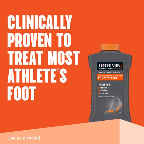Lotrimin AF Athlete's Foot Antifungal Powder, Miconazole Nitrate 2% Treatment, Clinically Proven Effective Antifungal Treatment of Most AF, Jock Itch and Ringworm, 3 Ounces Bottle (Pack of 3)