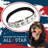 MLB Dog Collar Chicago Cubs New Signature PRO PVC-Leather Premium Pet Collars Extra Tough & Durable! Super Stylish! Size: Medium Adjustable 16-20" Length x 1" Width