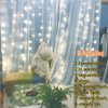 YEOLEH String Lights Curtain,USB Powered Fairy Lights for Bedroom Wall Party,8 Modes & IP64 Waterproof Ideal for Outdoor Wedding Decor (White,7.9Ft x 5.9Ft)