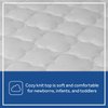 Sealy Baby 2-PACK Fitted Toddler Bed and Baby Crib Mattress Pad Cover Protector, Waterproof Crib Mattress Protector, Noiseless, Machine Washable and Dryer Friendly, 52" x 28" - White