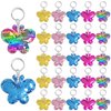 CiciBear 25 Pack Butterfy Sequin Keychains for Party Favors, Kids and Adults Birthday Gift, Baby Shower, Party, 5 Colors