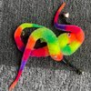 YUBONUS Cat Worm Toy Refills Cat Wand Toys Replacement, Cat Teaser Toy, Cat Wand Toy Worm Refill for Cat Wand (16Pcs Worm Refills)