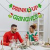 Drink Up Grinches Banner Grinch Christmas Decorations No DIY Christmas Banner Grinch Decor for Christmas Party Decorations, Grinch Banner Grinch Decorations The Grinch Christmas Decor