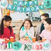13th Birthday Decorations for Girls,Glitter 13th Birthday Cake Topper&sash,Happy Birthday Banner,Teal 13th birthday Balloons and Foil Balloons and 13th Birthday Crown-Teal Birthday Decor