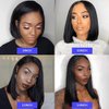 Short Bob Wigs Brazilian Straight Lace Front Wigs Human Hair 13x4 Lace Front Bob Wigs 150% Density Pre Plucked with Baby Hair 8inch