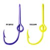BT Outdoors Two Eagle Claw Purple and Gold Hat Hook Fish hook for Hat Purple & Gold Fish Hook Money/Tie Clasp LSU Inspired Colors