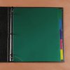 JAM PAPER Plastic Index 5-Tab Dividers - 9 3/4 x 11 1/2 - Assorted Multi-Color - 5 Tabbed Dividers/Pack