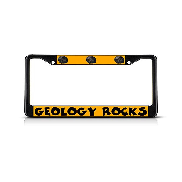 Geology Rocks License Plate Frame Tag Holder Cover