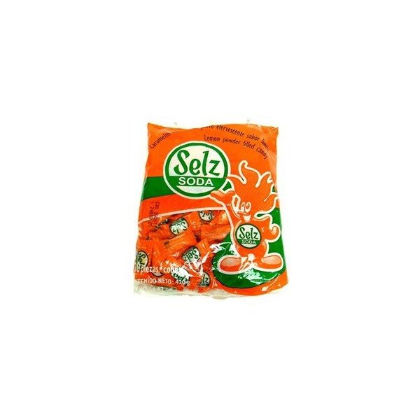 Selz Soda Lemon Powder Filled Hard Candy 14.82 Oz