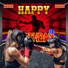 Boxing Happy Birthday Backdrop Banner Boxing Ring Competition Fight Nights Boxing Champion Theme Background Decor for Boxer Men Boys Birthday Party Favors Decorations Supplies 72x43in-BECKTEN