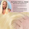 Nicele Ann 613 13x6 Lace Front Wig Human Hair Straight 613 HD Lace Frontal Wig 13X6 200 Density Blonde Lace Front Wigs Human Hair Pre Plucked With Baby Hair (30 Inch, 613 13x6 Straight)