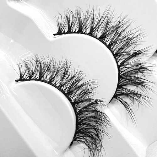 Girapanda False Eyelashes Cat Eye Lashes Natural 13mm Short Dramatic Fake Lashes Fluffy 3D Volume Faux Mink Lashes Wispy Style CHF|7 Pairs