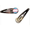 Transgender Flag Hair Clips handmade RESPECT & EQUALITY jewelry gift charm