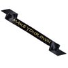 Blank Satin Sash, Plain Sash, Party Decorations, Make Your Own Sash (Black)