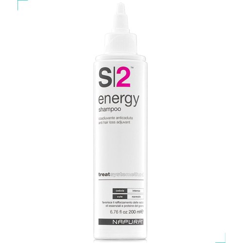 NAPURA S2 Anti Hair Loss Biotin Shampoo - Hair Thickening Organic Shampoo for All Hair Types - Professional Sulfate Free Hair Growth Shampoo for Men and Women (small, 6.76 fl oz)