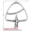 Stainless Steel Paddle Attachment for KitchenAid Mixer, As KitchenAid Paddle Attachment for 4.5-5Qt Tilt Head KitchenAid Mixer Design, Pasta-Pastries-Bread Dough by COFUN