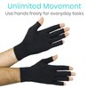 Vive Fingerless Arthritis Gloves for Men & Women Made w/Copper Infused Fabric - Therapeutic Compression for Swelling, Carpal Tunnel, Tendonitis, Edema, & Finger Pain - Comfortable Non-Slip (Medium)