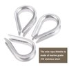 Mtsooning 10PCS Wire Thimble Rigging, M5 Stainless Steel Rope Thimble for 3/16 Inches Diameter Wire Cable
