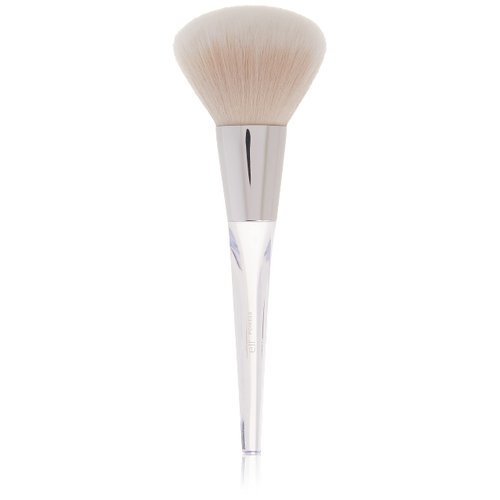 e.l.f. Precision Powder Brush for Detail Application, Synthetic, Silver