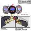Milton S-531 Compact Digital Tire Inflator with Pressure Gauge, 255 PSI, Straight Head Air Chuck, 15" Hose, 2.5" Dial, 360 Swivel, Res: 0.1 Display, Backlit, Made in USA, Industrial Grade, Black