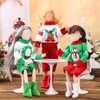 Bencailor 9 Pcs Christmas Elf Doll Clothes 11.5 Inch Elf Outfit Accessories Set Elf Doll Clothing for Winter Doll Gifts Accessories(Bright Style)