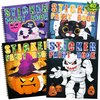90shine 4PCS Halloween Crafts for Kids Ages 4-8 Sticker Books Gift Party Favors Create 40 Pictures
