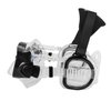 IST ProEar Dive Mask with Ear Covers, Scuba Diving Pressure Equalization Gear, Tempered Glass Twin Lens (Black)