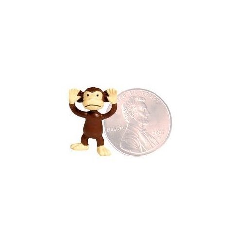 100 Funny Monkeys ~ Tiny Plastic Monkey Figures Bulk Bag 100 Party Favors